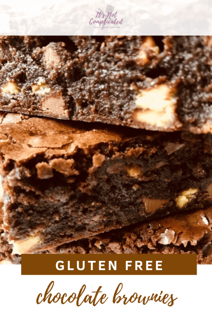 Gluten Free Chocolate Brownies - It's Not Complicated Recipes #glutenfree #brownies #chocolatebrownies #glutenfreechocolatebrownies #glutenfreedessert #dessrts #deliciousglutenfree