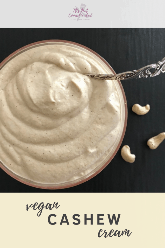 Vegan Cashew Cream - It's Not Complicated Recipes #vegan #glutenfree #nut #cream #cashews #veganrecipes