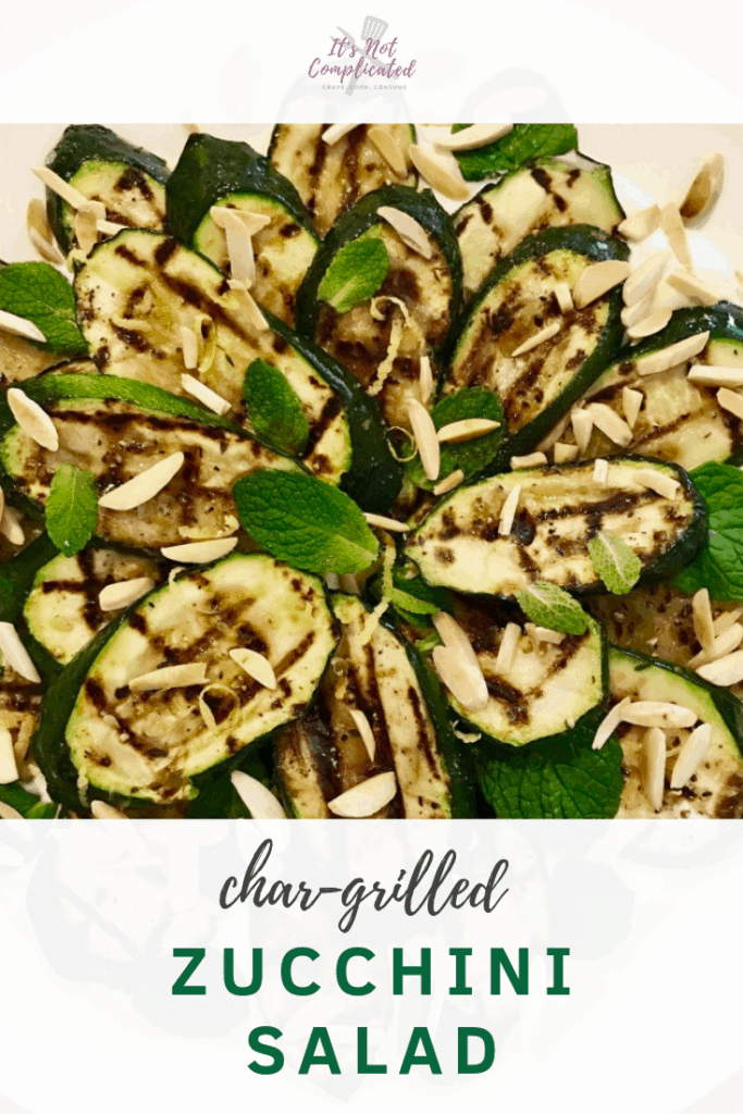 char-grilled zucchini salad