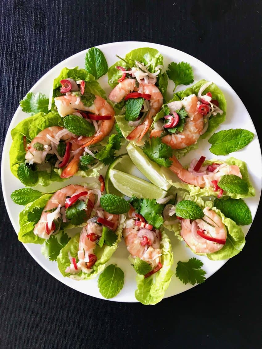 Thai Inspired Prawn Salad - It's Not Complicated Recipes