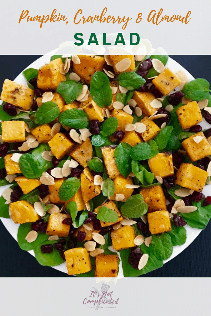 Pumpkin, Cranberry and Almond Salad - It's Not Complicated Recipes