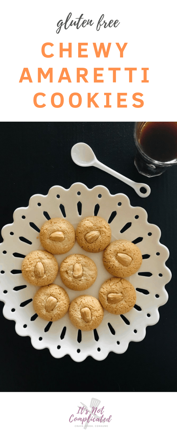 Gluten Free Amaretti Cookies - It's Not Complicated Recipes #cookies #amaretti #easyrecipes #dessert #sweettreats #amaretticookies #glutenfree