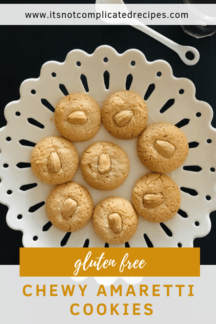 Gluten Free Amaretti Cookies - It's Not Complicated Recipes #cookies #amaretti #easyrecipes #dessert #sweettreats #amaretticookies #glutenfree