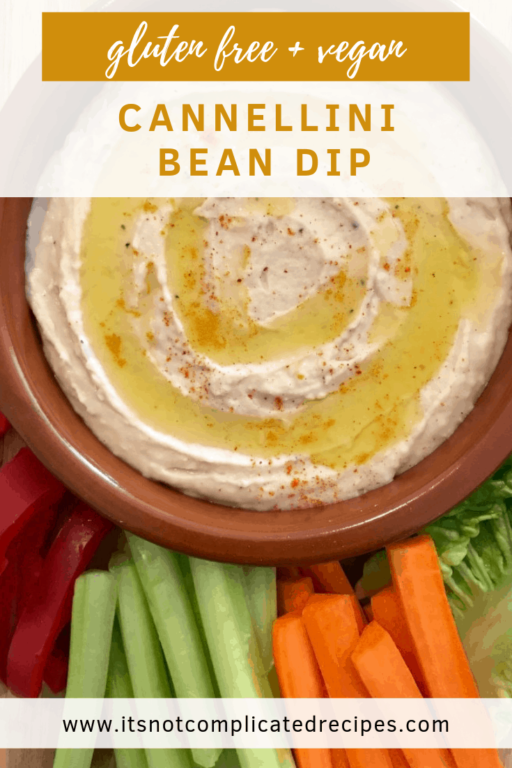 Cannellini Bean Dip - It's Not Complicated Recipes #dip #bean #cannellini #sides #partyfood #vegetarian #glutenfree #vegan