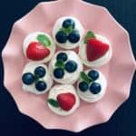 Mini Meringues with Berries and Cream. A recipe by It's Not Complicated Recipes.