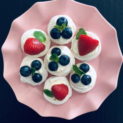 Mini Meringues with Berries and Cream. A recipe by It's Not Complicated Recipes.