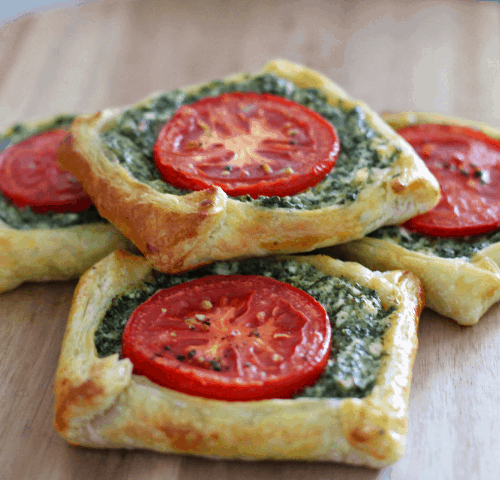 Spinach and Feta Galettes. A recipe by It's Not Complicated Recipes.