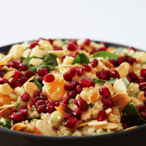 Quinoa, Mandarin and Spinach Salad. A recipe by It's Not Complicated Recipes.
