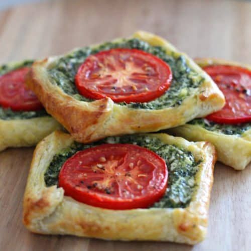 Spinach and Feta Galettes. A recipe by It's Not Complicated Recipes.