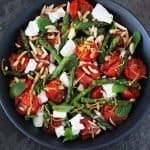 Chargrilled Asparagus with Feta and Mint. A recipe by It's Not Complicated Recipes.
