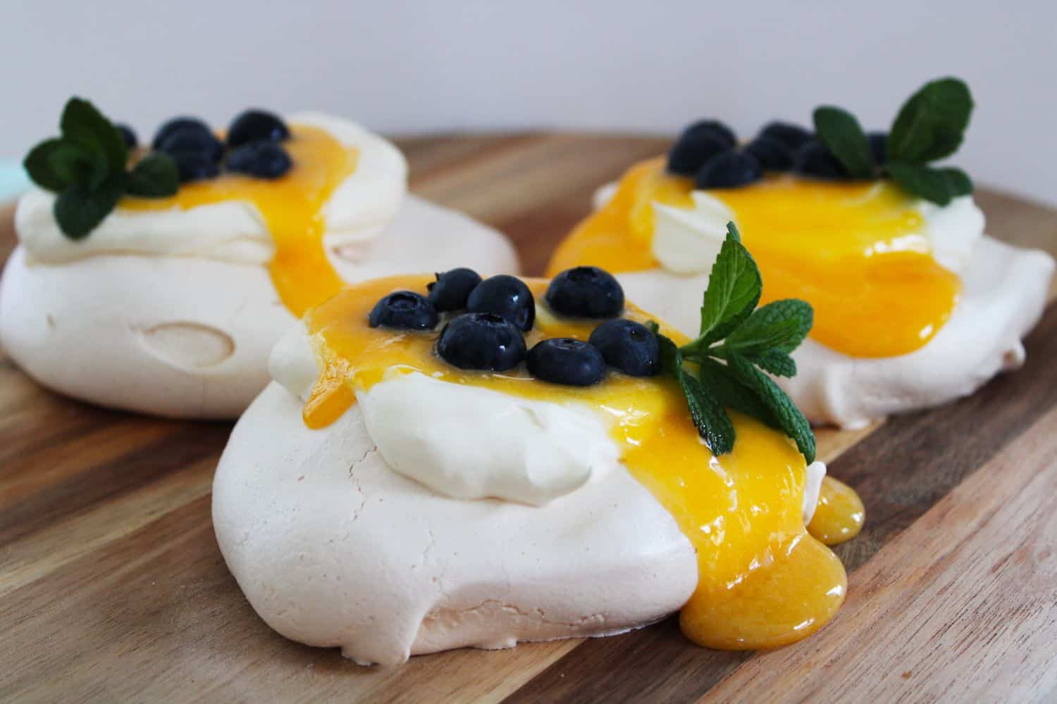 Individual Lemon Curd Meringues. A recipe by It's Not Complicated Recipes.
