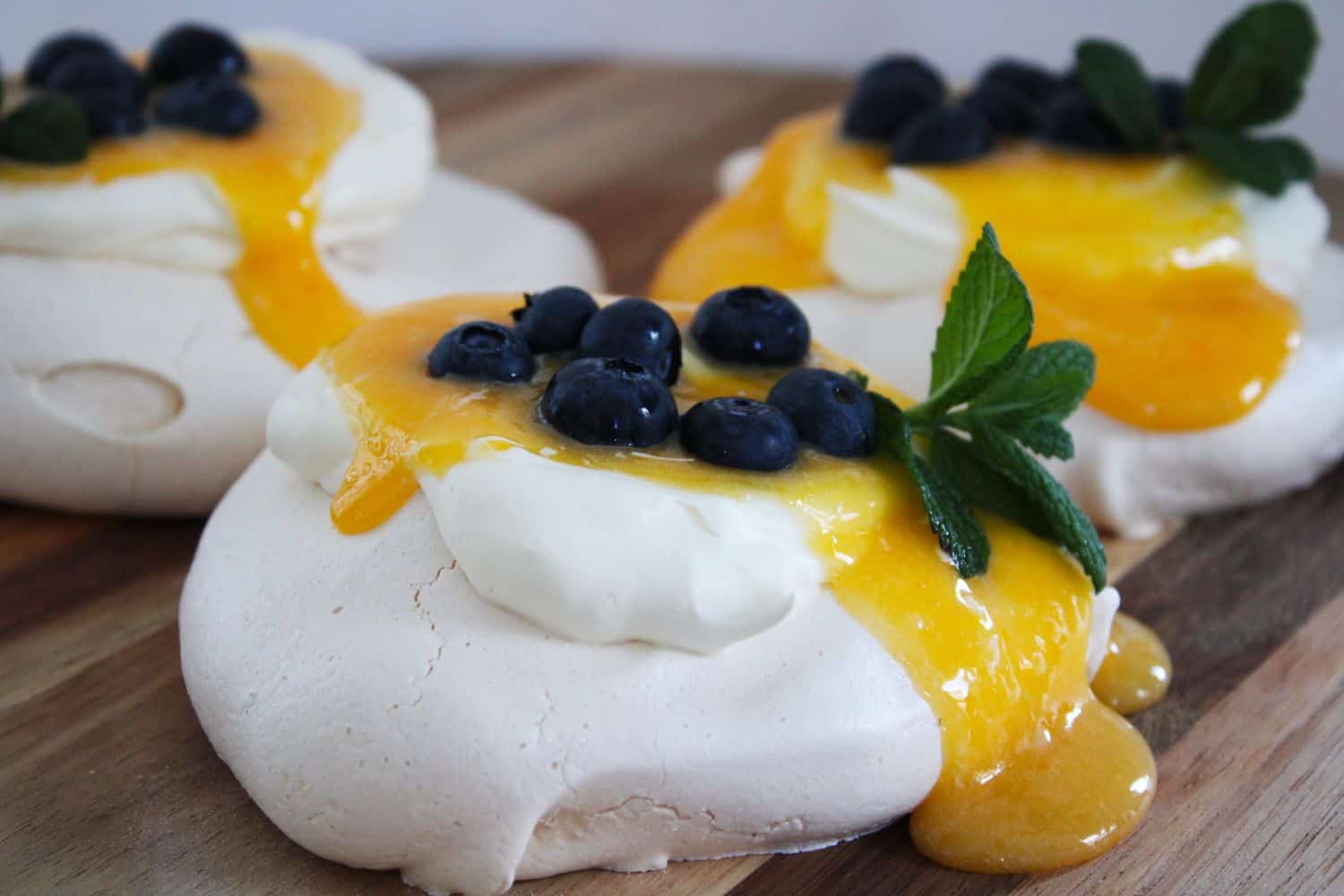 Individual Lemon Curd Meringues. A recipe by It's Not Complicated Recipes.