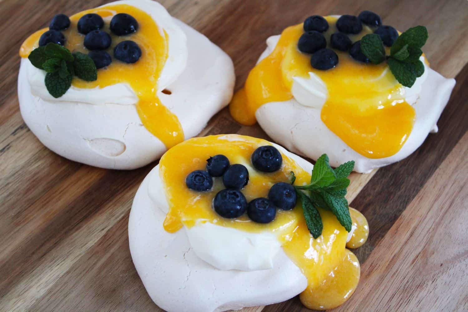 Individual Lemon Curd Meringues. A recipe by It's Not Complicated Recipes.