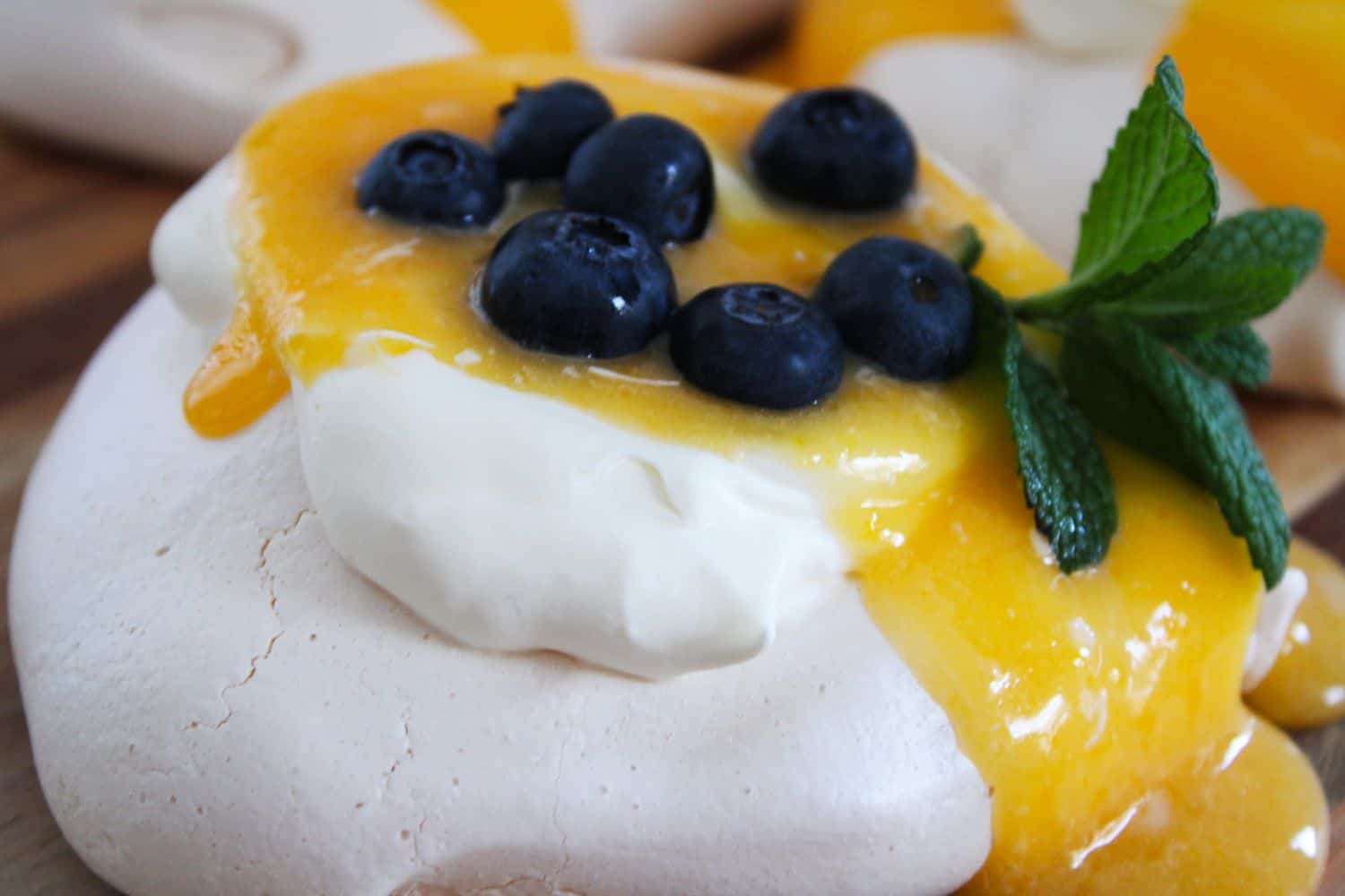 Individual Lemon Curd Meringues. A recipe by It's Not Complicated Recipes.