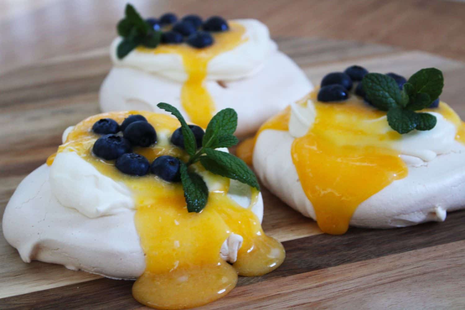 Individual Lemon Curd Meringues. A recipe by It's Not Complicated Recipes.