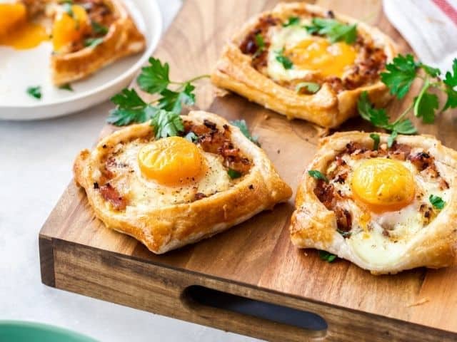 Bacon and Egg Galettes