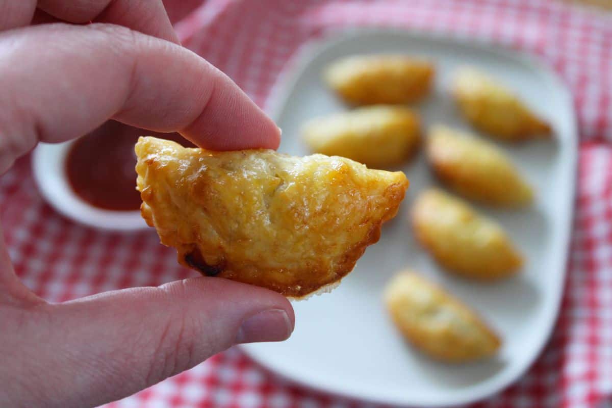 Mini Bacon and Onion Pasties. A recipe by It's Not Complicated Recipes.