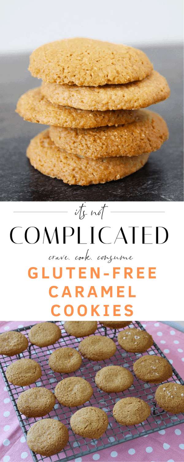 Gluten-Free Caramel Cookies. A recipe by It's Not Complicated Recipes.