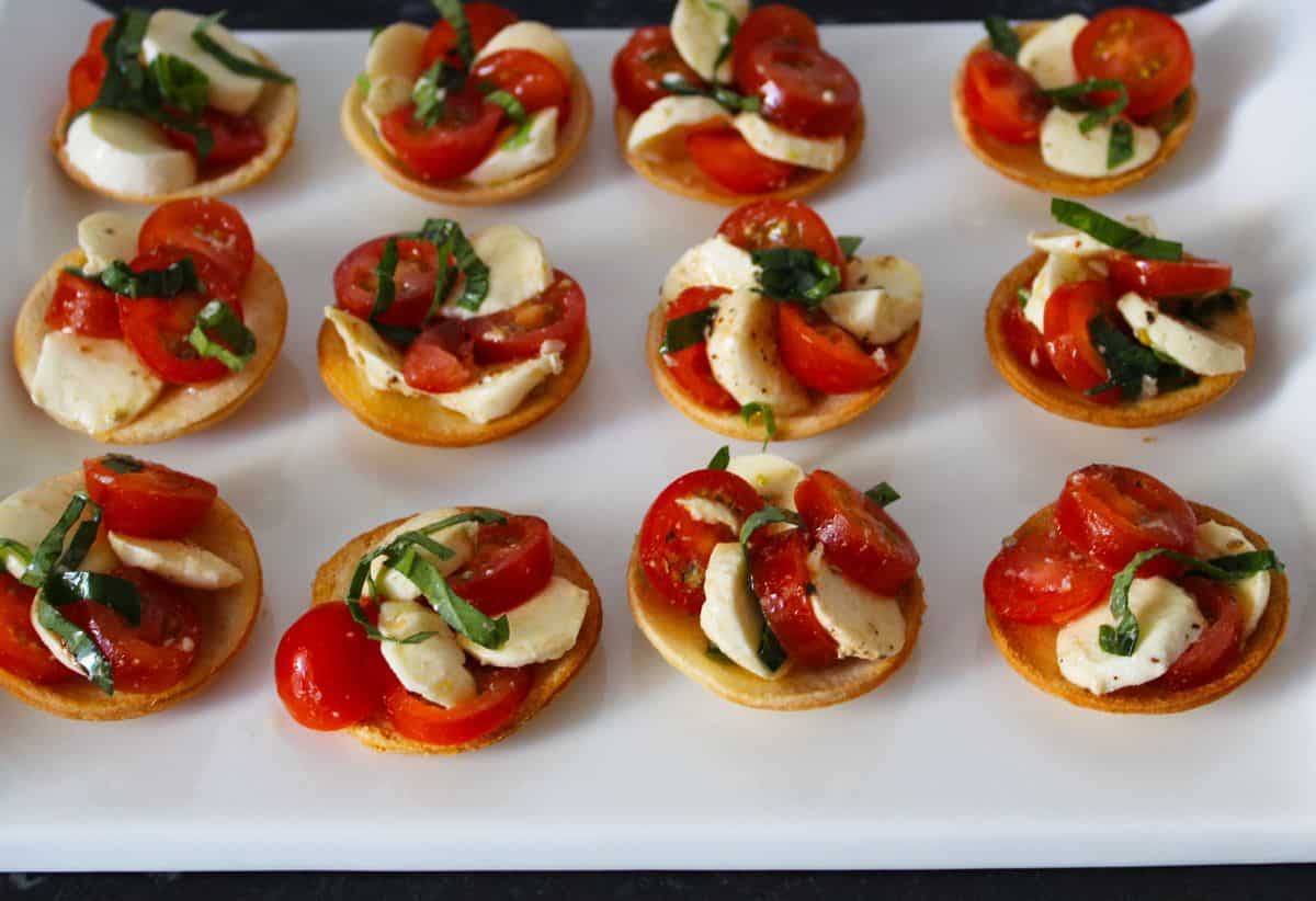 Caprese Bread Tartlets - It's Not Complicated Recipes