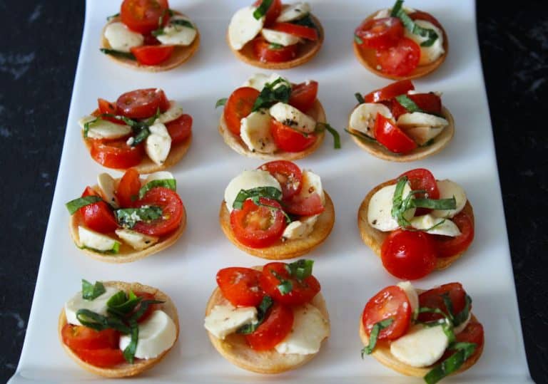 Caprese Bread Tartlets - It's Not Complicated Recipes