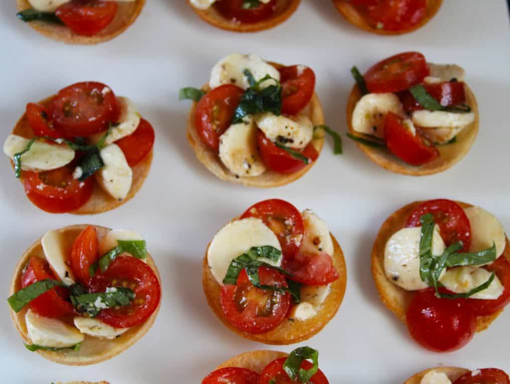 Caprese Bread Tartlets - It's Not Complicated Recipes