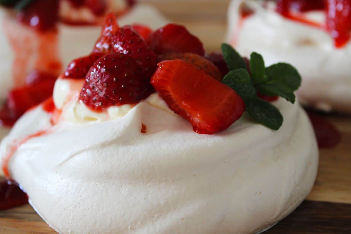 Individual Strawberry Meringues. A recipe by It's Not Complicated Recipes.