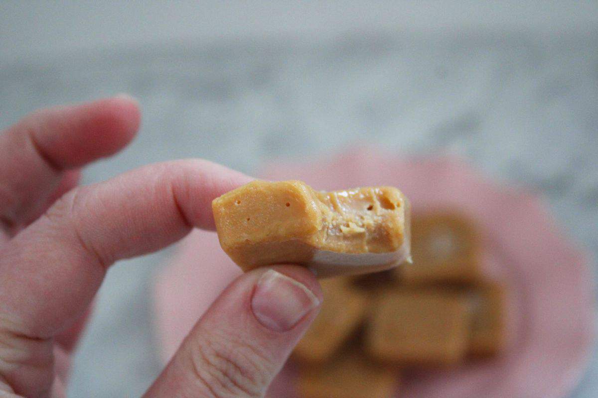 Vegan Peanut Butter Freezer Fudge. A recipe by It's Not Complicated Recipes.