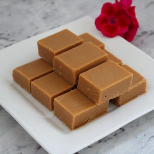 Vegan Peanut Butter Freezer Fudge. A recipe by It's Not Complicated Recipes.