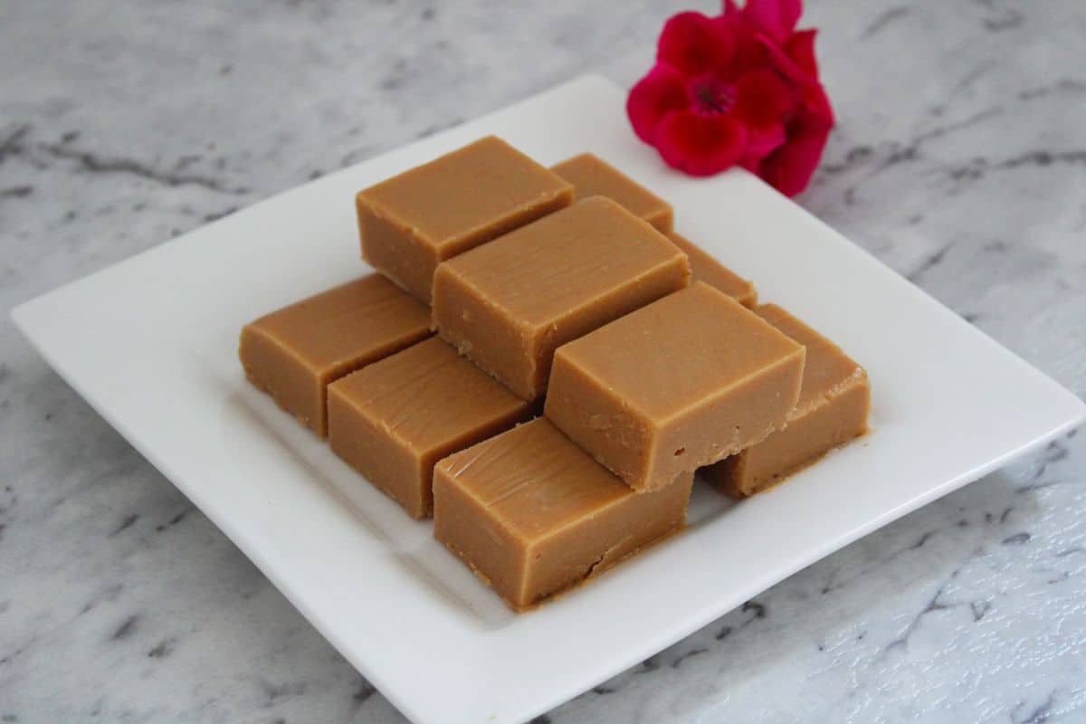 Vegan Peanut Butter Freezer Fudge. A recipe by It's Not Complicated Recipes.