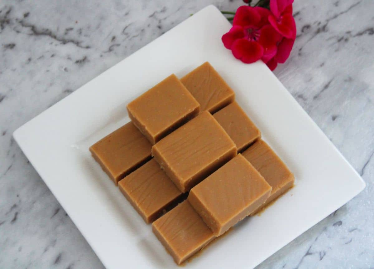 Vegan Peanut Butter Freezer Fudge. A recipe by It's Not Complicated Recipes.