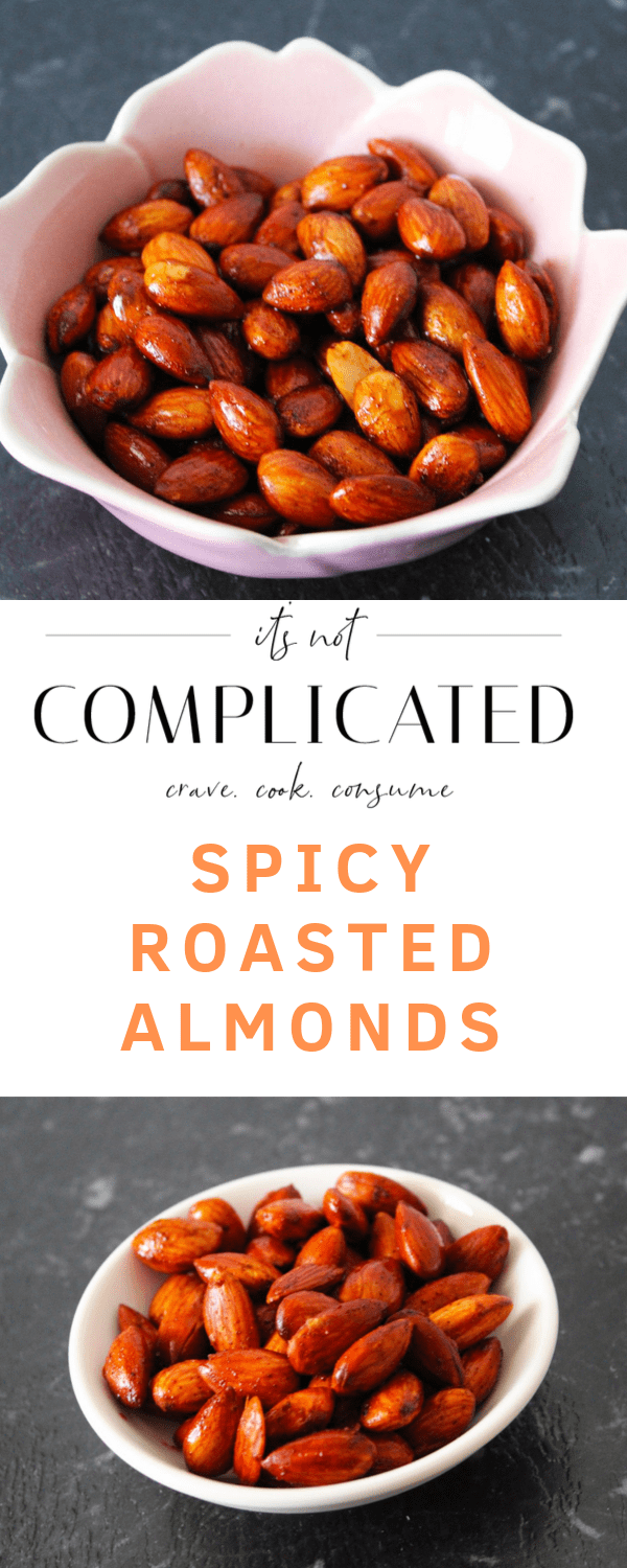 Spicy Roasted Almonds. A recipe by It's Not Complicated Recipes.