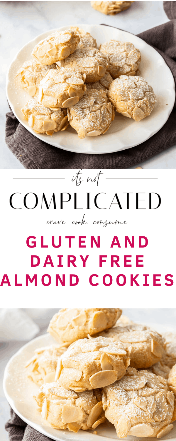 Gluten-Free Almond Cookies A recipe by It's Not Complicated Recipes.
