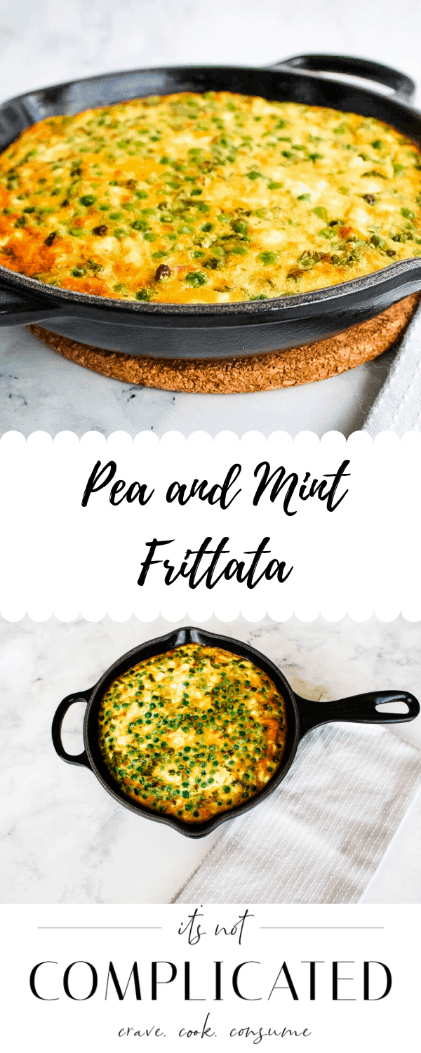 Pea and Mint Frittata - It's Not Complicated Recipes