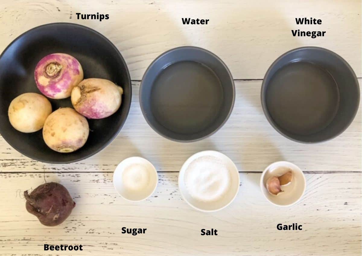 ingredients used to make this recipe on a white background.
