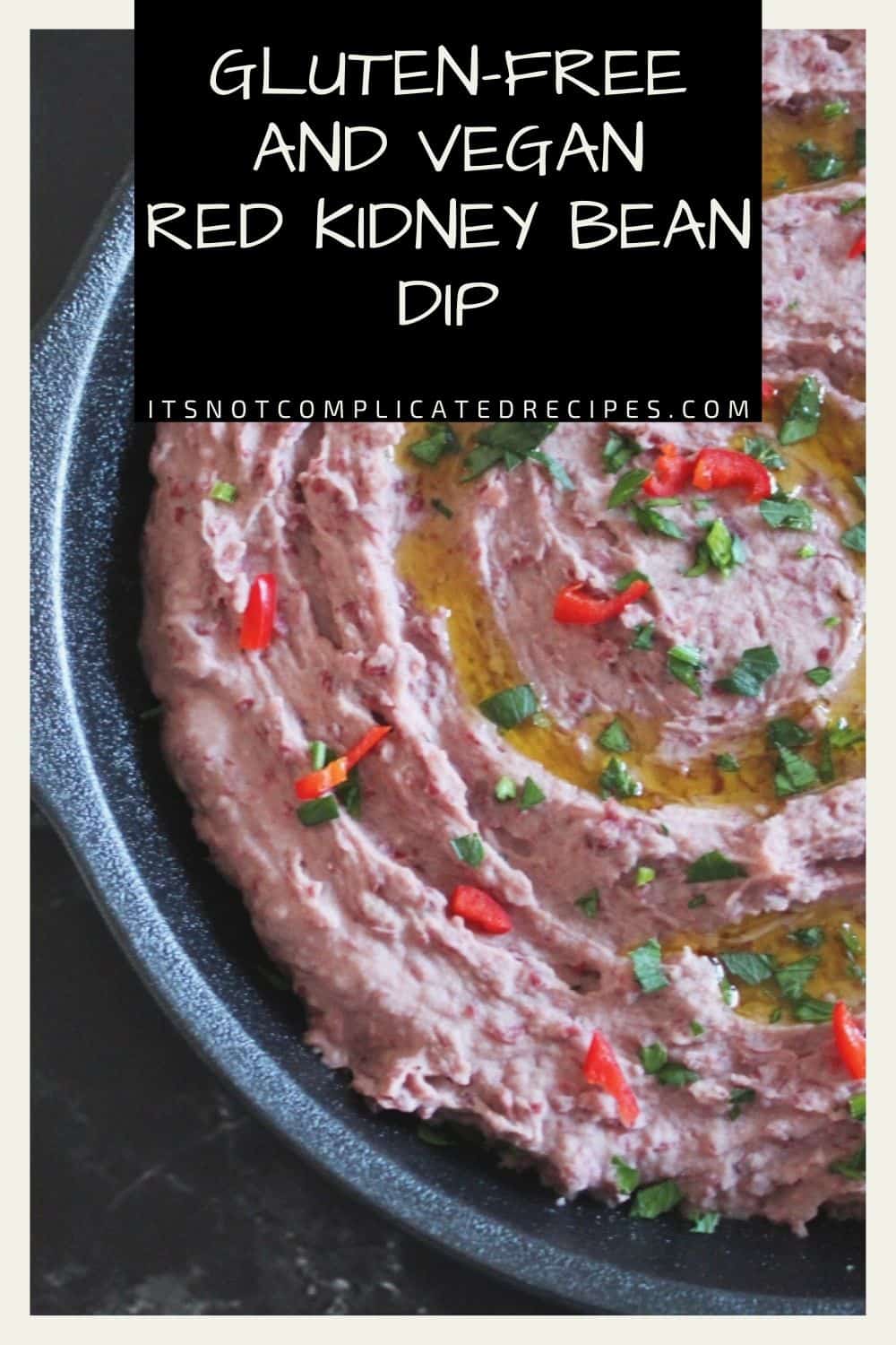 Red Kidney Bean Dip - It's Not Complicated Recipes