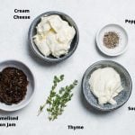 ingredients in this recipe on a white background.