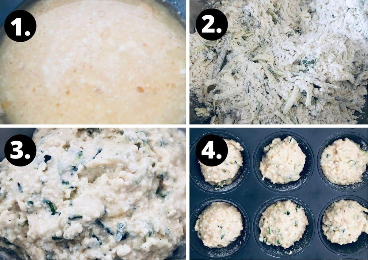 the four steps to make this recipe.