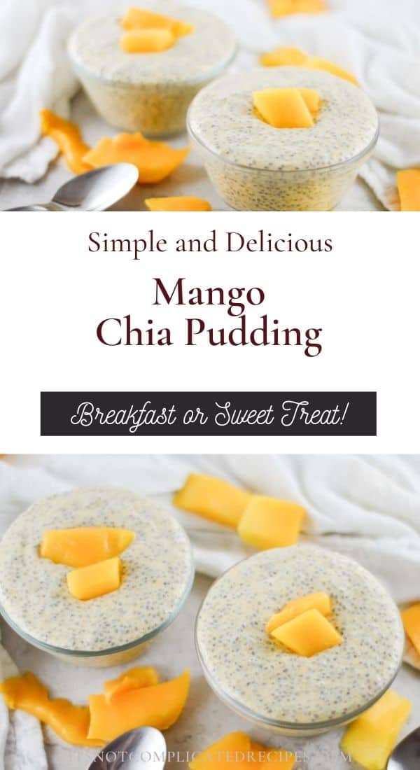 Mango Chia Pudding - It's Not Complicated Recipes