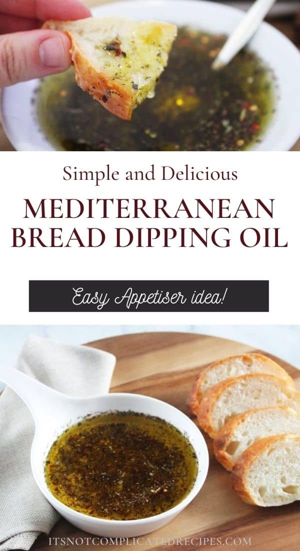 Mediterranean Bread Dipping Oil - It's Not Complicated Recipes