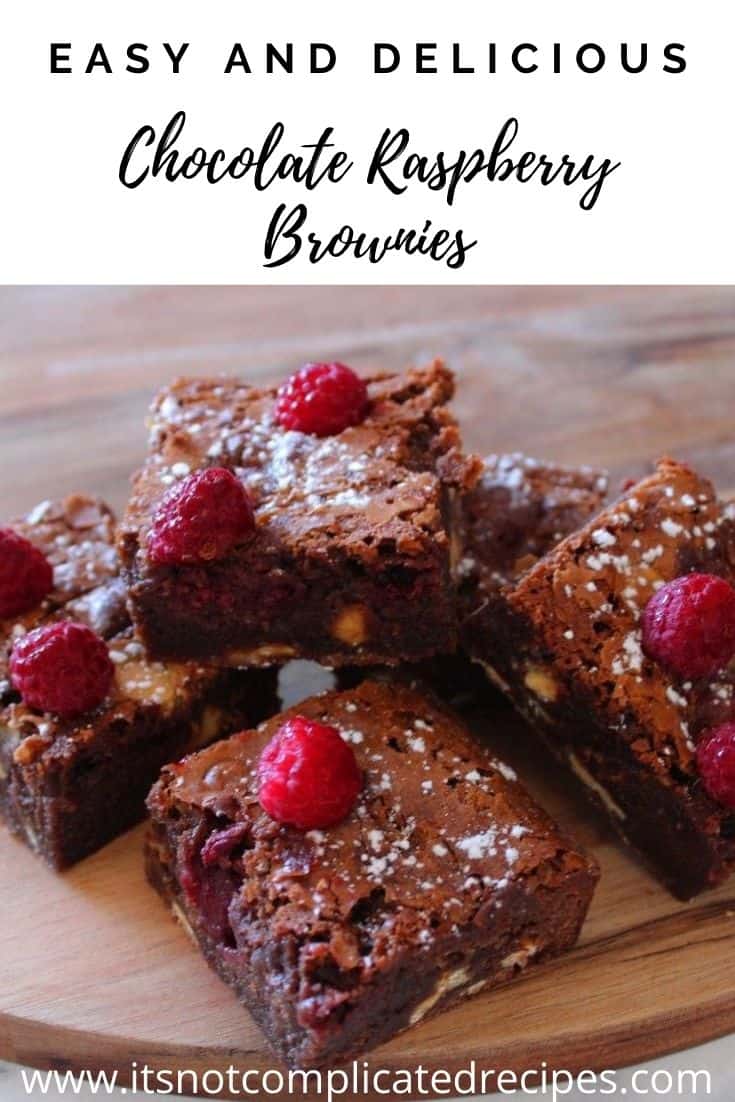 Chocolate Raspberry Brownies - Gluten Free - It's Not Complicated Recipes