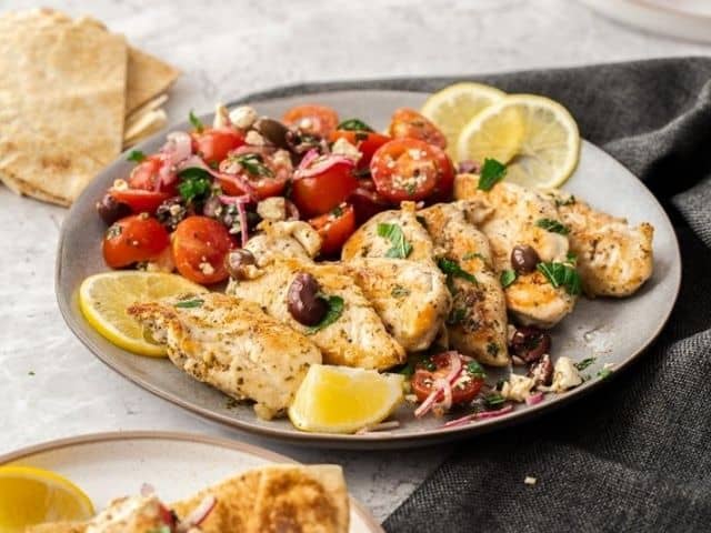 Greek Style Chicken and Salsa