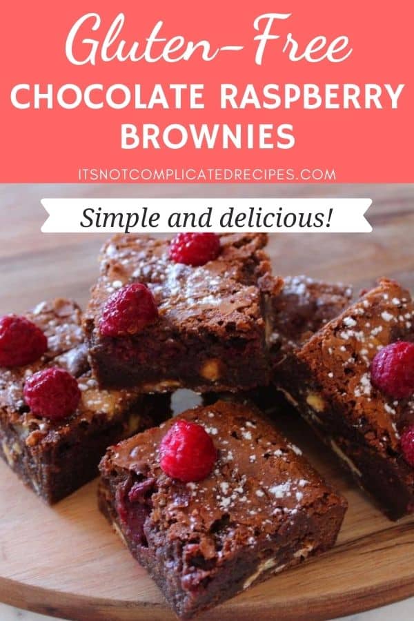 Chocolate Raspberry Brownies - Gluten Free - It's Not Complicated Recipes