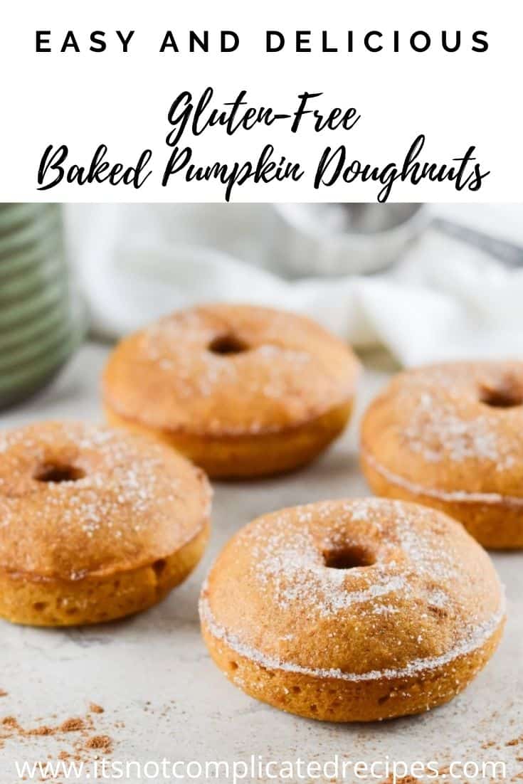 Baked Pumpkin Doughnuts - Gluten-Free - It's Not Complicated Recipes