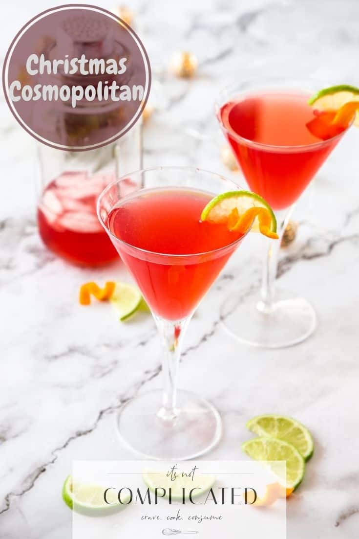 Christmas Cosmopolitan - It's Not Complicated Recipes