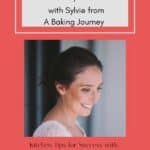 Pinterest Image with Photo of Sylvie from A Baking Journey