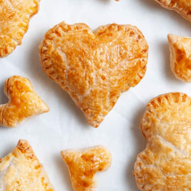 Ham and Cheese Puff Pastry Hearts - It's Not Complicated Recipes