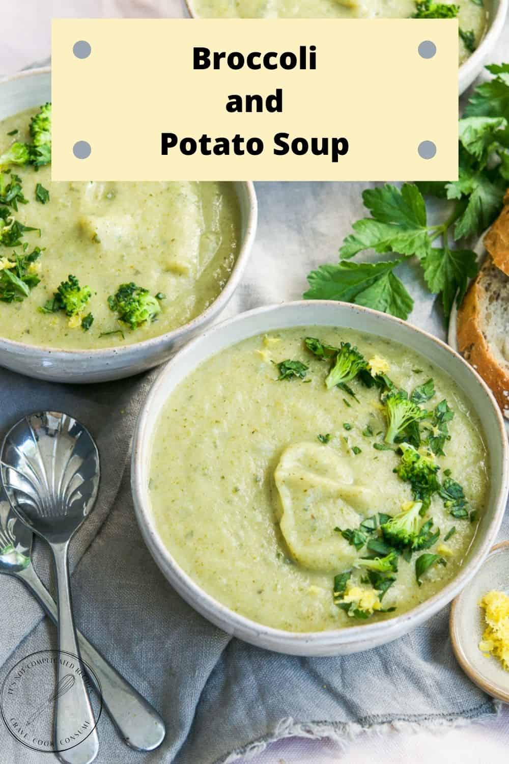 Broccoli and Potato Soup - It's Not Complicated Recipes