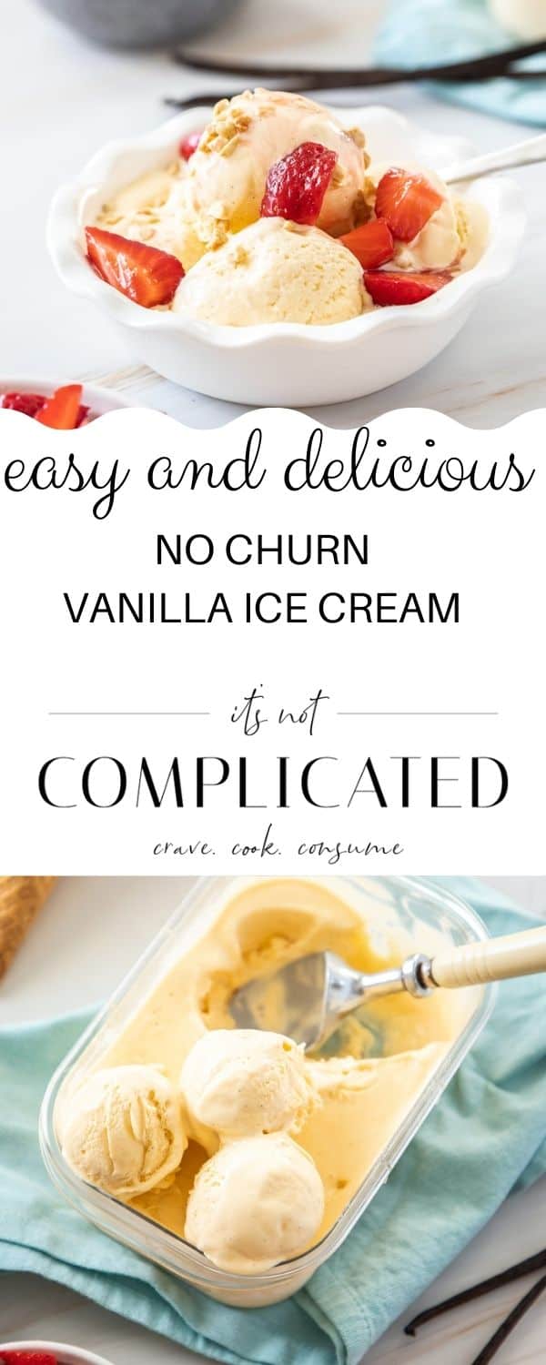 pinterest image with photos of recipe top and bottom and text overlay in centre.