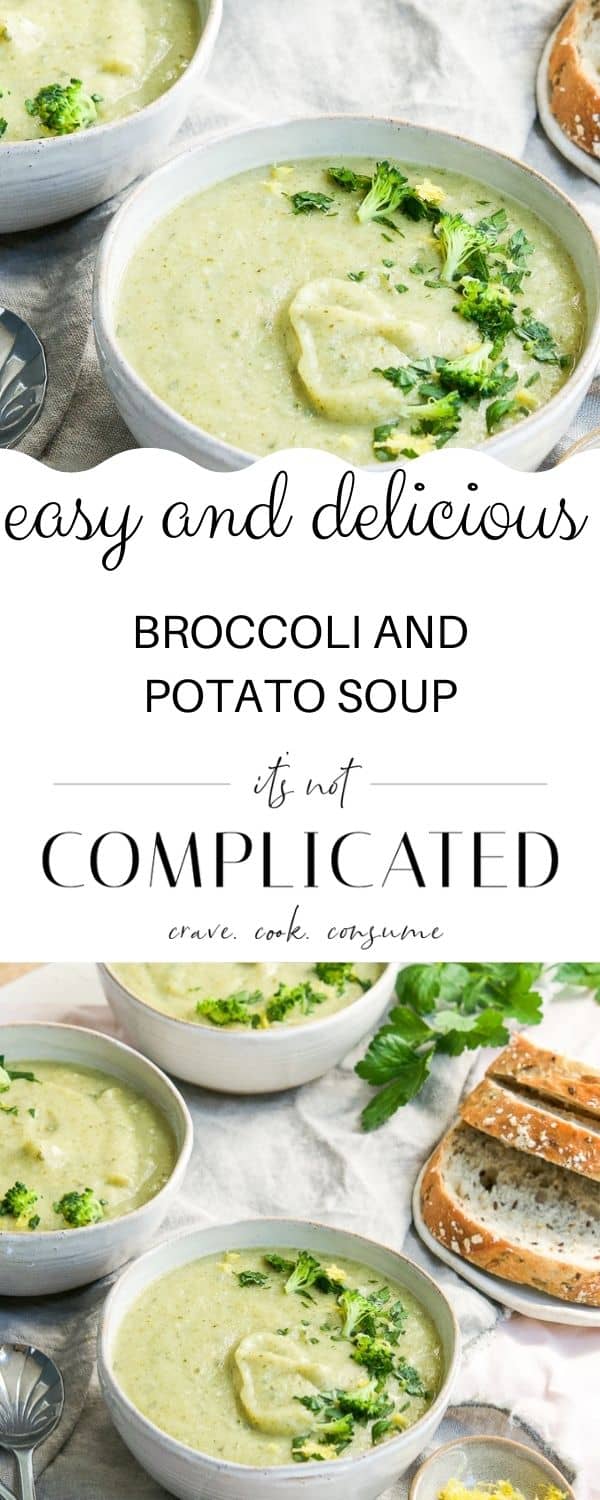 pinterest image with photos of recipe top and bottom and text overlay in centre.