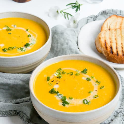 Roasted Carrot Soup with Coconut - It's Not Complicated Recipes